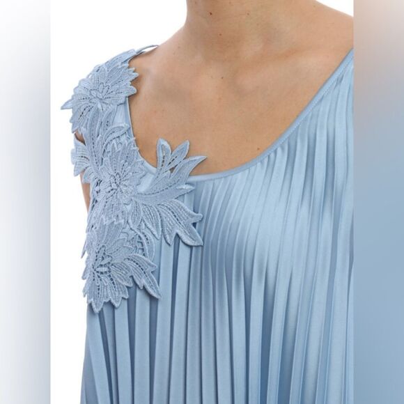 New P.A.R.O.S.H. pink accordion pleated knee length dress size 4 XS oversized - Picture 11 of 14